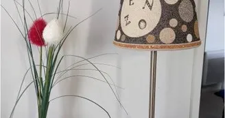 Exposition abat jour et objets déco en SABLE